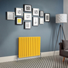 Design Heizkörper Horizontal (Doppellagig) 635mm x 840mm Gelb (Dandelion Yellow) - Delta