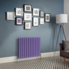 Design Heizkörper Horizontal (Doppellagig) 635mm x 840mm Lila (Lush Purple) - Delta