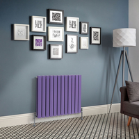 Design Heizkörper Horizontal (Doppellagig) 635mm x 840mm Lila (Lush Purple) - Delta