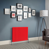 Design Heizkörper Horizontal (Doppellagig) 635mm x 840mm Rot (Siamese Red) - Delta
