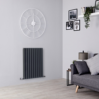 Design Heizkörper Horizontal (doppellagig) 800mm x 590mm - Anthrazit - Revive