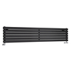 Design Heizkörper Horizontal Doppellagig Schwarz 354mm x 1780mm 1325W - Revive,  von Hudson Reed
