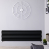Design Heizkörper Horizontal Doppellagig Schwarz 472mm x 1780mm 1798W - Revive