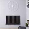 Design Heizkörper Horizontal Doppellagig Schwarz 635mm x 1000mm 1584W - Revive