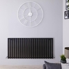 Design Heizkörper Horizontal Doppellagig Schwarz 635mm x 1411mm 2236W - Revive