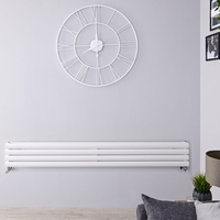 Design Heizkörper Horizontal Doppellagig Weiß 236mm x 1600mm 815W - Revive