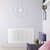 Design Heizkörper Horizontal Doppellagig Weiß 635mm x 1180mm 1867W - Sloane,  von Hudson Reed