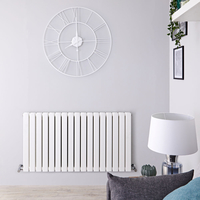 Design Heizkörper Horizontal Doppellagig Weiß 635mm x 1190mm 1624W - Delta,  von Hudson Reed
