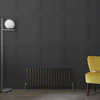 Design Heizkörper Horizontal (Doppellaging) 400mm x 1000mm Grau (Carbon Grey) - Revive