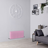 Design Heizkörper Horizontal (Doppellaging) 400mm x 1000mm Pink (Camellia Pink ) - Revive