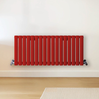 Design Heizkörper Horizontal (Doppellaging) 400mm x 1000mm Rot (Siamese Red) - Revive