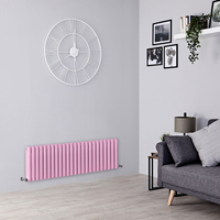 Design Heizkörper Horizontal (Doppellaging) 400mm x 1416mm Pink (Camellia Pink ) - Revive