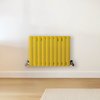 Design Heizkörper Horizontal (Doppellaging) 400mm x 590mm Gelb (Dandelion Yellow) - Revive