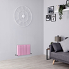 Design Heizkörper Horizontal (Doppellaging) 400mm x 590mm Pink (Camellia Pink ) - Revive