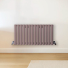 Design Heizkörper Horizontal (Doppellaging) 400mm x 826mm Lila (Dahlia Purple) - Revive