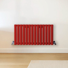 Design Heizkörper Horizontal (Doppellaging) 400mm x 826mm Rot (Siamese Red) - Revive