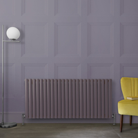 Design Heizkörper Horizontal (Doppellaging) 635mm x 1416mm Lila (Dahlia Purple) - Revive