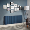 Design Heizkörper Horizontal (Doppellaging) 635mm x 1652mm Blau (Deep Sea Blue) - Revive