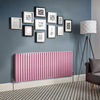Design Heizkörper Horizontal (Doppellaging) 635mm x 1652mm Pink (Camellia Pink ) - Revive
