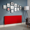 Design Heizkörper Horizontal (Doppellaging) 635mm x 1652mm Rot (Siamese Red) - Revive