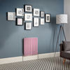 Design Heizkörper Horizontal (Doppellaging) 635mm x 590mm Pink (Camellia Pink ) - Revive