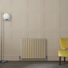 Design Heizkörper Horizontal (Doppellaging) 635mm x 826mm Braun (Elk Brown) - Revive