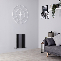 Design Heizkörper Horizontal (einlagig) 600mm x 413mm - Anthrazit - Revive