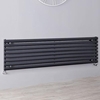 Design Heizkörper Horizontal Einlagig Anthrazit 472mm x 1600mm 1065W - Revive,  von Hudson Reed