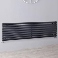 Design Heizkörper Horizontal Einlagig Anthrazit 472mm x 1600mm 1065W - Revive,  von Hudson Reed
