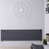 Design Heizkörper Horizontal Einlagig Anthrazit 472mm x 1780mm 1162W - Revive,  von Hudson Reed
