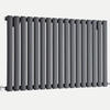 Design Heizkörper Horizontal Einlagig Anthrazit 635mm x 1000mm 1015W - Revive,  von Hudson Reed