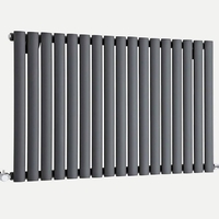 Design Heizkörper Horizontal Einlagig Anthrazit 635mm x 1000mm 1015W - Revive,  von Hudson Reed