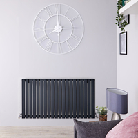 Design Heizkörper Horizontal Einlagig Anthrazit 635mm x 1180mm 1203W - Sloane,  von Hudson Reed