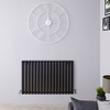 Design Heizkörper Horizontal Einlagig Schwarz 635mm x 1000mm 1015W - Revive
