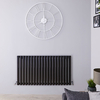 Design Heizkörper Horizontal Einlagig Schwarz 635mm x 1180mm 1194W - Revive
