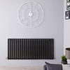 Design Heizkörper Horizontal Einlagig Schwarz 635mm x 1411mm 1433W - Revive