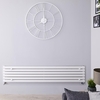 Design Heizkörper Horizontal Einlagig Weiß 354mm x 1600mm 815W - Revive,  von Hudson Reed