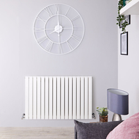 Design Heizkörper Horizontal Einlagig Weiß 635mm x 1000mm 1022W - Sloane,  von Hudson Reed