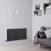 Design Heizkörper Horizontal (Einlaging) 600mm x 1180mm Anthrazit - Revive
