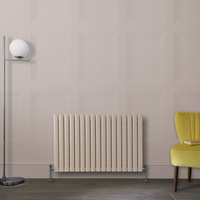 Design Heizkörper Horizontal (Einlaging) 635mm x 1000mm Rosa (Rose Petal Pink) - Revive