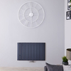Design Heizkörper Horizontal Mittelanschluss - Aluminium Anthrazit 600 x 945mm 1279W,  von Hudson Reed
