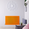 Design Heizkörper Horizontal Orange 1587 Watt 635mm x 1000mm Doppellagig - Sloane