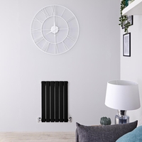 Design Heizkörper Horizontal Schwarz 635mm x 420mm 375W (einlagig) - Delta
