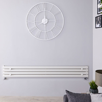 Design Heizkörper Horizontal Weiß 236mm x 1780mm 646W (einlagig) - Revive Slim