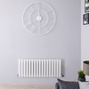 Design Heizkörper Horizontal Weiß 400mm x 1000mm 1052W (doppellagig) - Revive