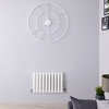 Design Heizkörper Horizontal Weiß 400mm x 590mm 688W (doppellagig) - Revive