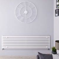 Design Heizkörper Horizontal Weiß 472mm x 1780mm 1161W (einlagig) - Revive