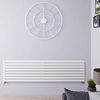 Design Heizkörper Horizontal Weiß 472mm x 1780mm 1798W (doppellagig) - Revive