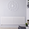 Design Heizkörper Horizontal Weiß 590mm x 1600mm 1881W (doppellagig) - Revive