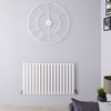 Design Heizkörper Horizontal Weiß 600mm x 1000mm 948W (einlagig) - Revive